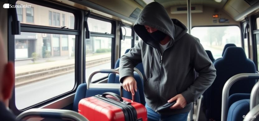 Furto del bagaglio sul pullman