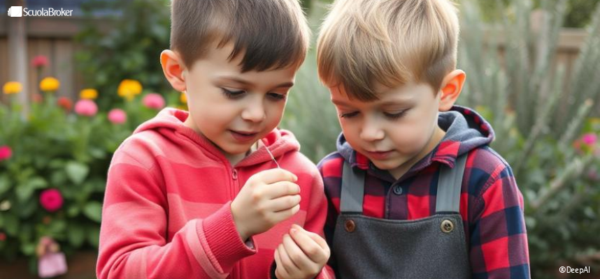 Siringhe nel cortile scolastico